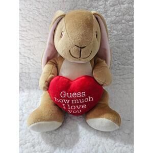 2022 Kids Preferred Bunny Rabbit Plush Toy Guess How Much I Love You Heart 9"